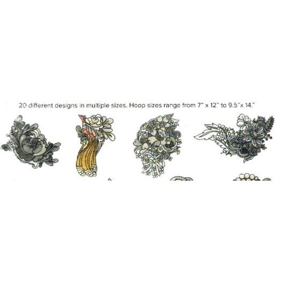 Anita Goodesign Out Of This Swirl Collection Embroidery Designs Set - Picture 7 of 8